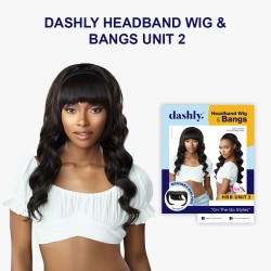 Ebo Dashly Synthetic Headband Wig With Bangs Hb Unit 2 Loose Deep 24” Inch