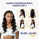 Free Shipping Ebo Dashly Synthetic Headband Wig With Bangs Hb Unit 2 Loose Deep 24” Inch