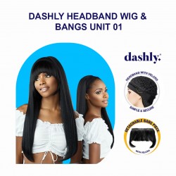Ebo Dashly Synthetic Headband Wig With Bang Hb Unit 1 Straight 24” Inch Ebo Dashly Synthetic Headband Wig With Bang Hb Unit 1 Straight 24” Inch