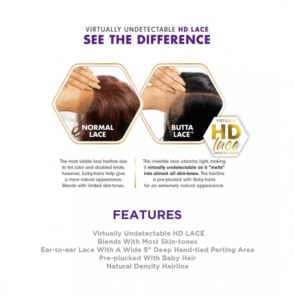 Free Shipping Ebo Premium HD Lace Front Wig Straight Bob 13” Butta Unit 37