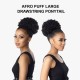Free Shipping Ebo Instant Pony Synthetic Heat Resistant Draw String Ponytail Afro Puff Large