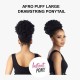 Free Shipping Ebo Instant Pony Synthetic Heat Resistant Draw String Ponytail Afro Puff Large