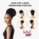 Free Shipping Ebo Instant Pony Synthetic Heat Resistant Draw String Ponytail Afro Puff Large