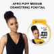 Free Shipping Ebo Instant Pony Synthetic Heat Resistant Draw String Ponytail Afro Puff Medium