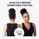 Free Shipping Ebo Instant Pony Synthetic Heat Resistant Draw String Ponytail Afro Puff Medium