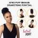 Free Shipping Ebo Instant Pony Synthetic Heat Resistant Draw String Ponytail Afro Puff Medium