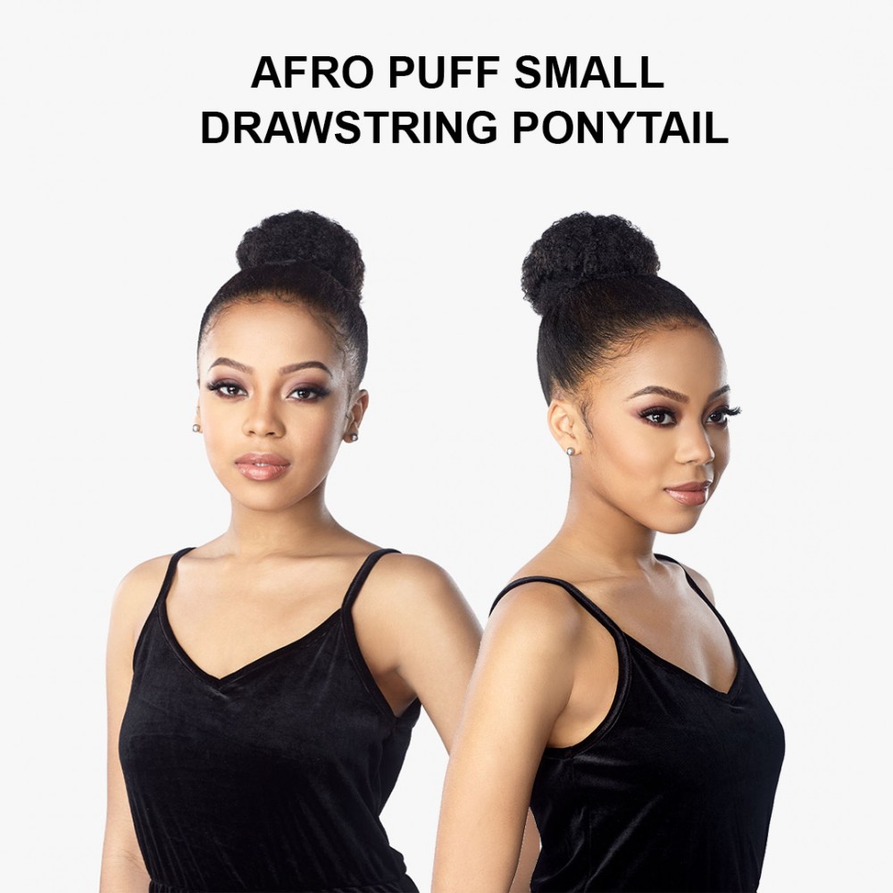 Free Shipping Ebo Instant Pony Synthetic Heat Resistant Draw String Ponytail Afro Puff Small