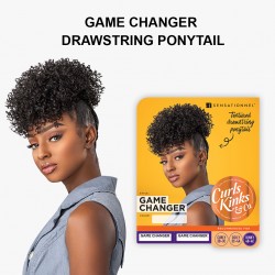 Ebo Instant Pony Synthetic Heat Resistant Draw String Ponytail Game Changer Jerry Curl 6" Inch