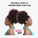 Free Shipping Ebo Instant Pony Synthetic Heat Resistant Draw String Ponytail Natural Afro 10” Inch