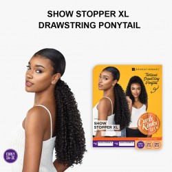 Ebo Instant Pony Synthetic Heat Resistant Draw String Ponytail Show Stopper XL Bohemian Curl 18" Inch
