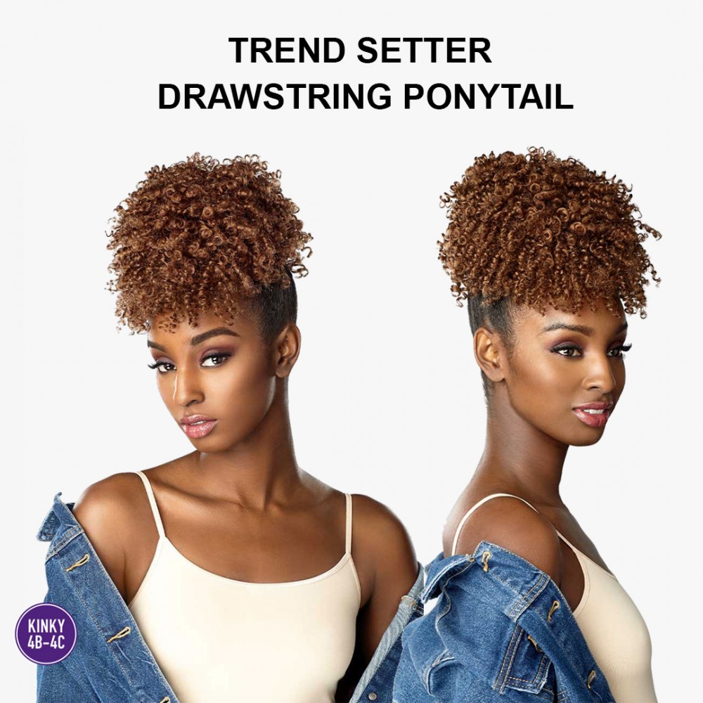 Free Shipping Ebo Instant Pony Synthetic Heat Resistant Draw String Ponytail Trend Setter Spring Twist 6" Inch