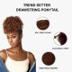 Free Shipping Ebo Instant Pony Synthetic Heat Resistant Draw String Ponytail Trend Setter Spring Twist 6" Inch