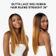 Free Shipping Sensationnel Butta Lace Human Hair Blend Straight 26″ Inch