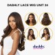 Free Shipping Ebo Synthetic Lace Front Wig Deep Part Loose Wave Unit 24 25” Inch