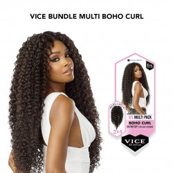 Sensationnel Vice Bundles 3X Multi Bundle Weaving Premium Hair With 2x5 Lace Closure Multi Boho Curl ( 26" 28" 30" Inch ) Sensationnel Vice Bundles 3X Multi Bundle Weaving Premium Hair With 2x5 Lace Closure Multi Boho Curl ( 26" 28" 30" Inch )