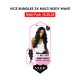 Free Shipping Sensationnel Vice Bundles 3X Multi Bundle Weaving Premium Hair with 2x5 Lace Closure Multi Body Wave ( 18" 20" 22" Inch )