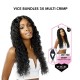 Free Shipping Sensationnel Vice Bundles 3X Multi Bundle Weaving Premium Hair with 2x5 Lace Closure Multi Crimp ( 18" 20" 22" Inch )