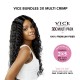 Free Shipping Sensationnel Vice Bundles 3X Multi Bundle Weaving Premium Hair with 2x5 Lace Closure Multi Crimp ( 18" 20" 22" Inch )