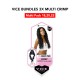 Free Shipping Sensationnel Vice Bundles 3X Multi Bundle Weaving Premium Hair with 2x5 Lace Closure Multi Crimp ( 18" 20" 22" Inch )