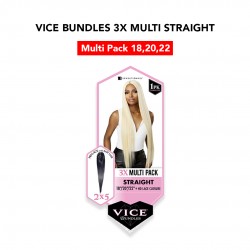 Sensationnel Vice Bundles 3X Multi Bundle Weaving Premium Hair With 2x5 Lace Closure Multi Straight ( 18" 20" 22" Inch )