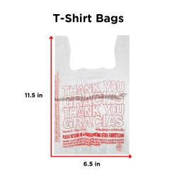 Ebo Thank You Have A Nice Day Plastic Disposable And Reusable Standard Supermarket, Grocery, T-shirt Bag (11.5” X 6.5" Inch) - Pack Of 100 Pcs Ebo Thank You Have A Nice Day Plastic Disposable And Reusable Standard Supermarket, Grocery, T-shirt Bag (11.5” X 6.5" Inch) - Pack Of 100 Pcs