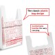 Free Shipping Ebo Thank You Have a Nice Day Plastic Disposable and Reusable Standard Supermarket, Grocery, T-shirt Bag (11.5” x 6.5" Inch) - Pack of 300 pcs