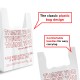 Free Shipping Ebo Thank You Have a Nice Day Plastic Disposable and Reusable Standard Supermarket, Grocery, T-shirt Bag (7” x 5" Inch) - Pack of 100 pcs