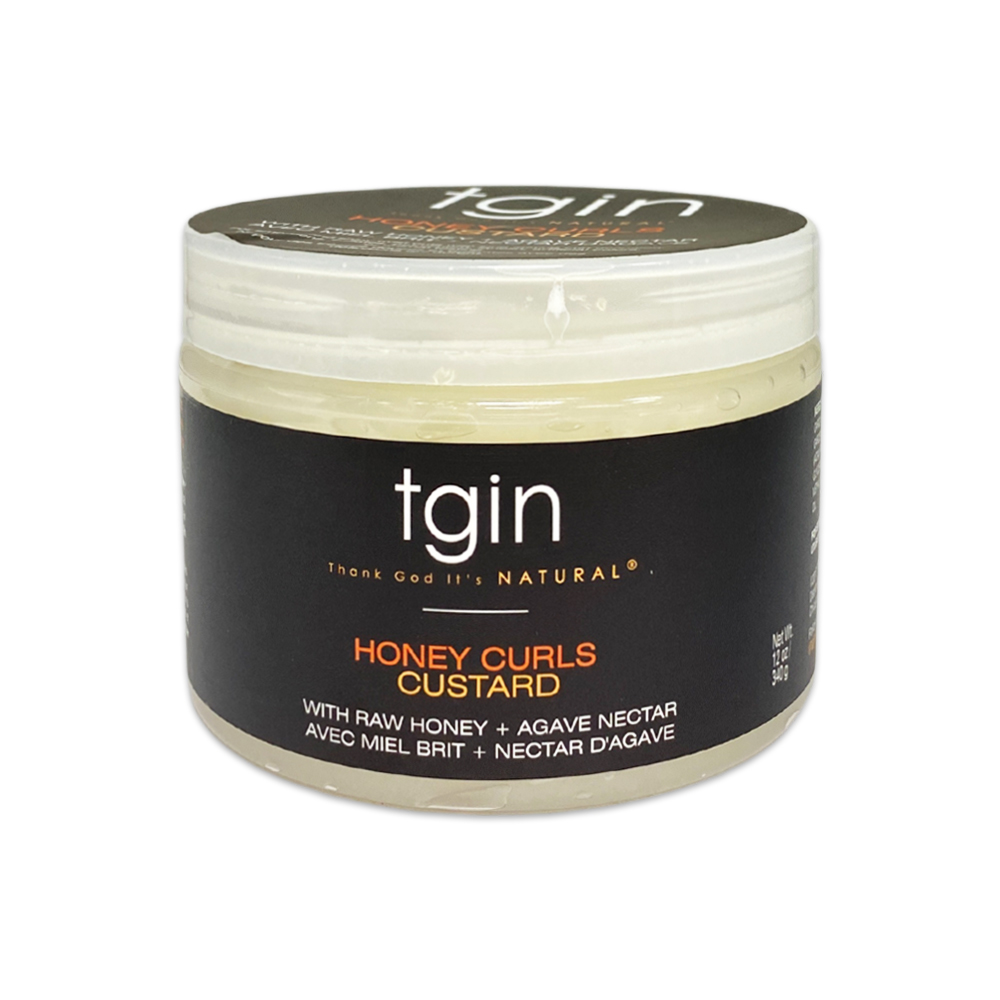 Tgin Thank God It's Natural Honey Curls Custard With Raw Honey Plus Agave Nectar 13 Oz