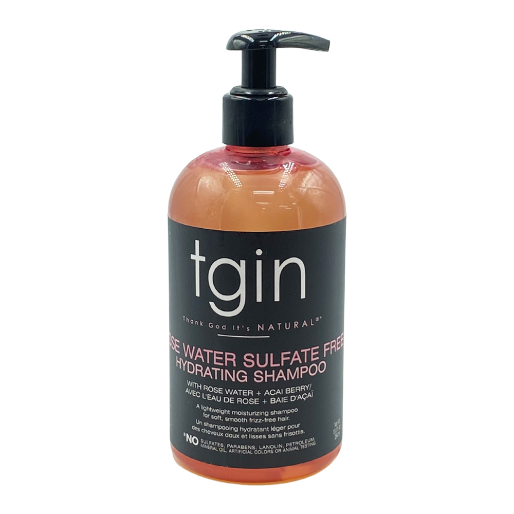 Tgin Thank God It's Natural Rose Water Sulfate Free Hydrating Shampoo With Rose Water Plus Acai Berry A Lightweight Moisturizing Shampoo 13 Oz