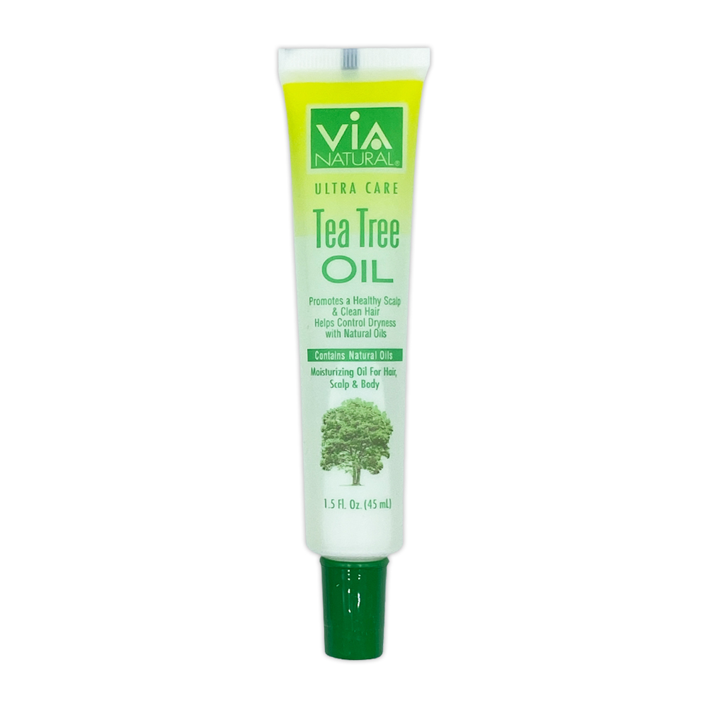 Via Natural Ultra Care Tea Tree Oil Promotes A Healthy Scalp And Clean Hair Helps Control Dryness With Natural Oils Hair Oil 1.5 Oz