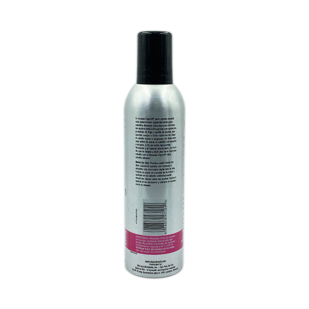 Vigorol Relaxed Hair Mousse Enriched With Avocado Wheat Proteins And Jojoba Oil Hair Mousse 12 Oz
