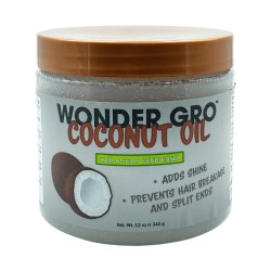 Wonder Gro Coconut Oil Hair And Scalp Conditioner Adds Shine Prevents Hair Breakage And Split Ends 12 Oz Wonder Gro Coconut Oil Hair And Scalp Conditioner Adds Shine Prevents Hair Breakage And Split Ends 12 Oz