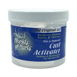 Worlds Of Curls The Original Hair Gel Awakens Natural Curls And Waves Curl Activator Softens And Moisturizes For Normal Hair 32 Oz