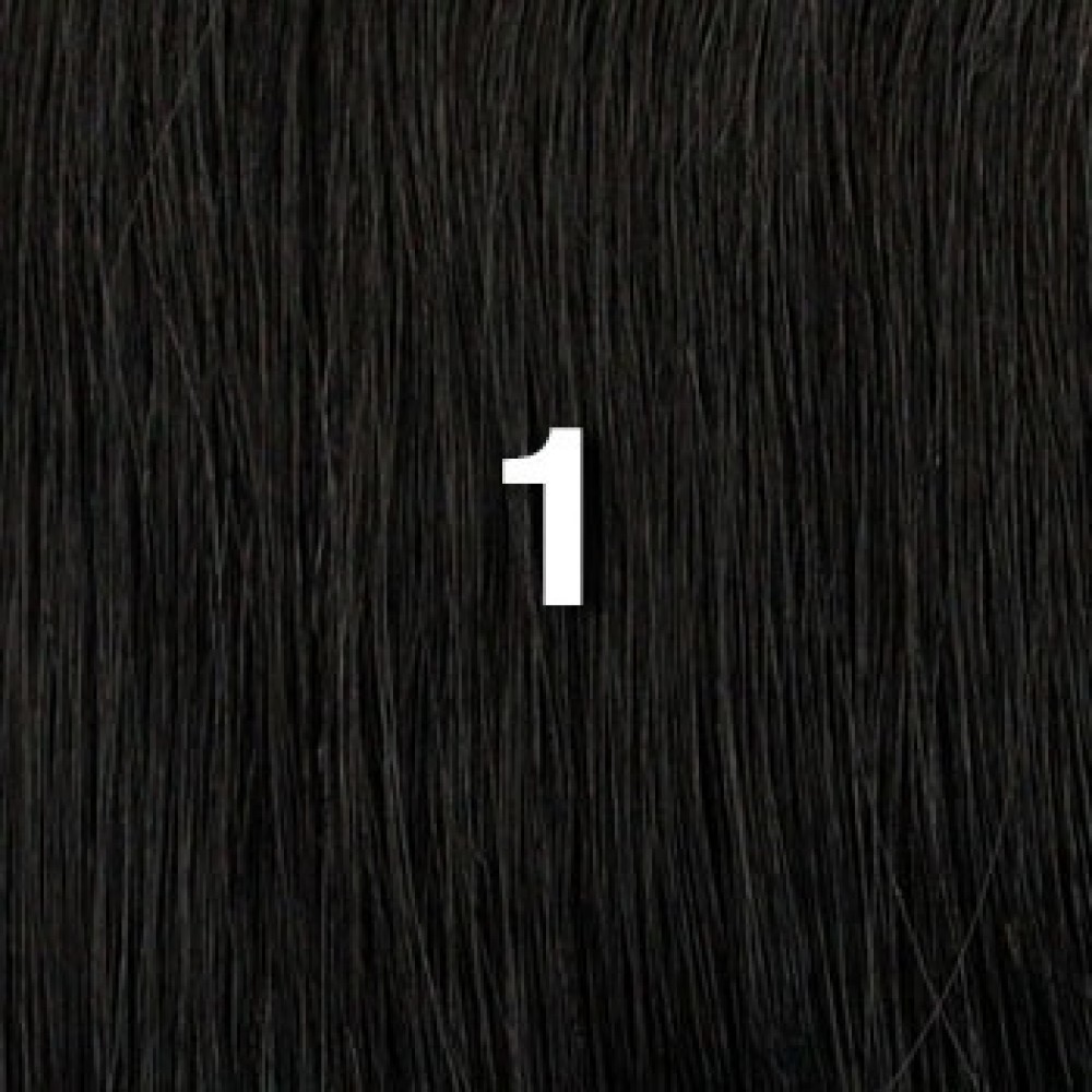 12 clip in - 10pcs 100% human hair extensions - straight-jet black (1)