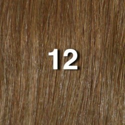 12" clip in - 10pcs 100% human hair extensions -straight- light golden brown (12) 12" clip in - 10pcs 100% human hair extensions -straight- light golden brown (12)