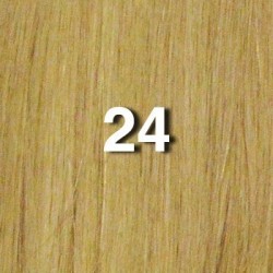 18" Fusion -u Tip- 100pcs 100% Human Hair Extensions - Golden Blonde (24)  - Wavy