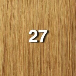 14" clip in - 7pcs synthetic hair extension - honey (27)
