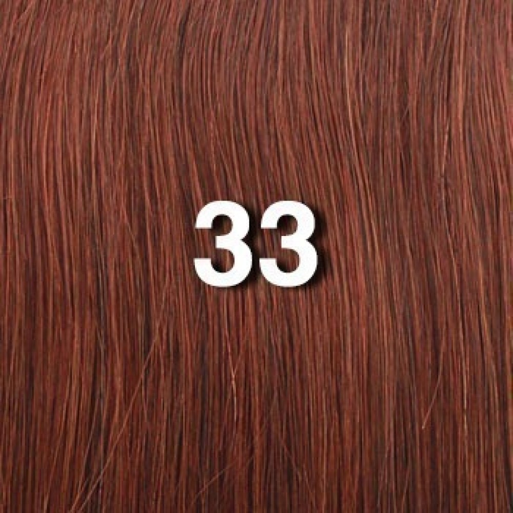 18" clip in - 9pcs 100% human hair extensions - dark auburn (33) 18 clip in - 9pcs 100% human hair extensions - dark auburn (33)