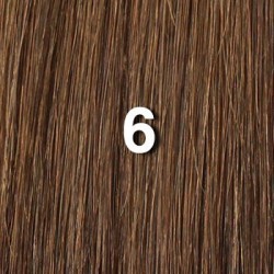 18" fusion-i tip - 140pcs 100% human remi hair extensions  - chestnut brown (6) - wavy