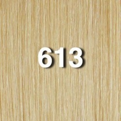 14" clip in - 7pcs synthetic hair extension name - pure blonde (613)