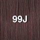 18" clip in - 9pcs 100% human hair extensions - wavy-dark wine (99j) 18 clip in - 9pcs 100% human hair extensions - wavy-dark wine (99j)