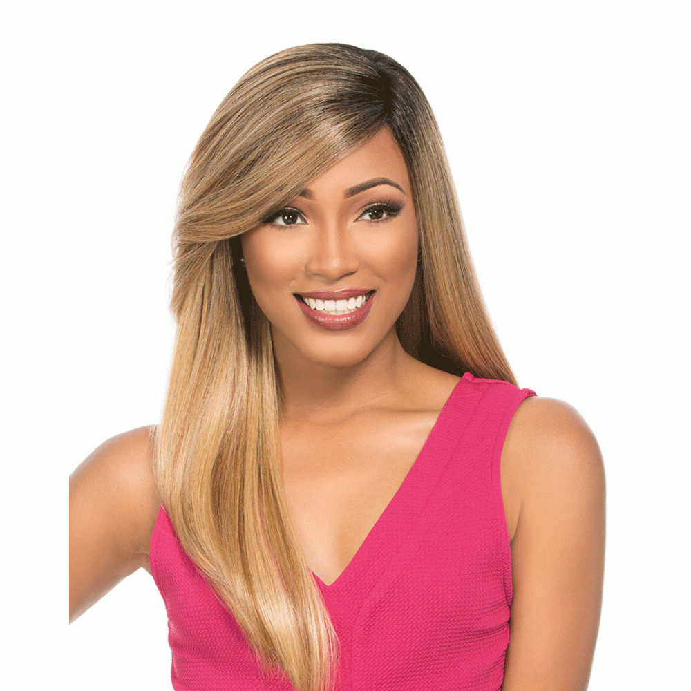 Sensationnel Empress Synthetic Lace Front Edge Wig 2 Way L-shape Part Emily
