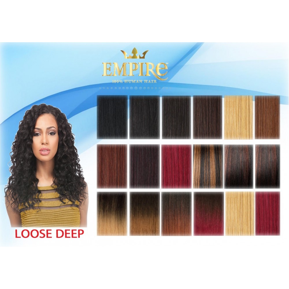 sensationnel empire loose deep 100% human hair weave 14