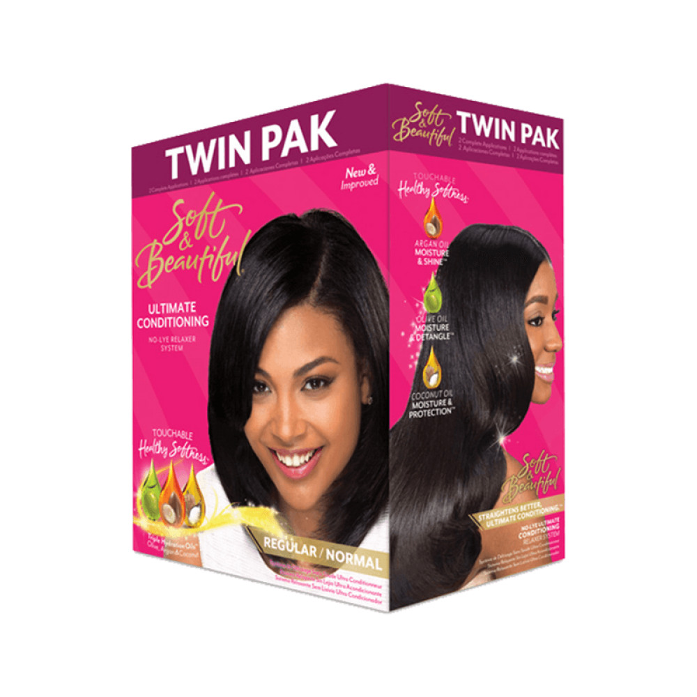 Soft And Beautiful No Lye Ultimate Conditioning Relaxer Twin Pak Regular