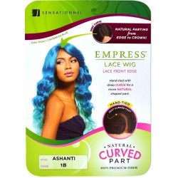 sensationnel empress synthetic lace front edge wig natural curved part  ashanti