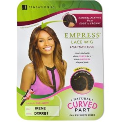 sensationnel empress synthetic lace front edge wig natural curved part  irene