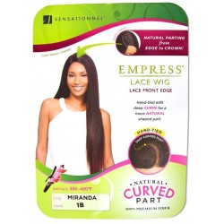 sensationnel empress synthetic lace front edge wig natural curved part  miranda