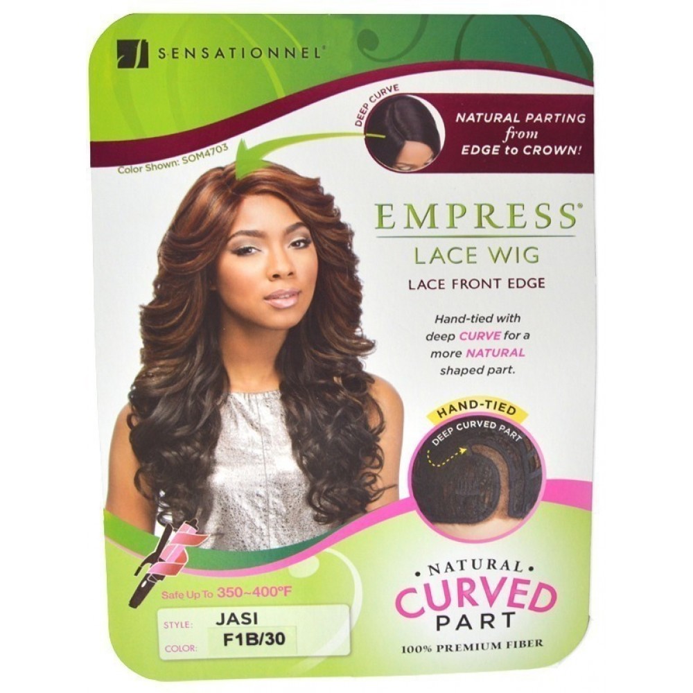 sensationnel empress synthetic lace front edge wig natural curved part  jasi