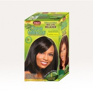 African Pride Olive Miracle No Lye Conditioning Creme Relaxer Kit Regular 1 Touch Up
