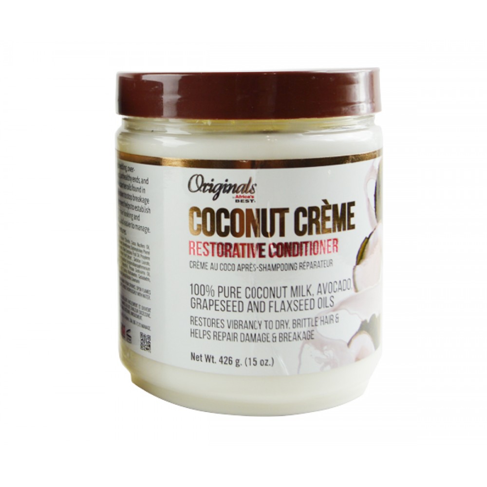 Africas Best Originals Coconut Creme Restorative Conditioner 15 Oz